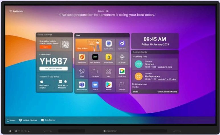 EyeRIS A10 Feather Touch AI interactive flat panel