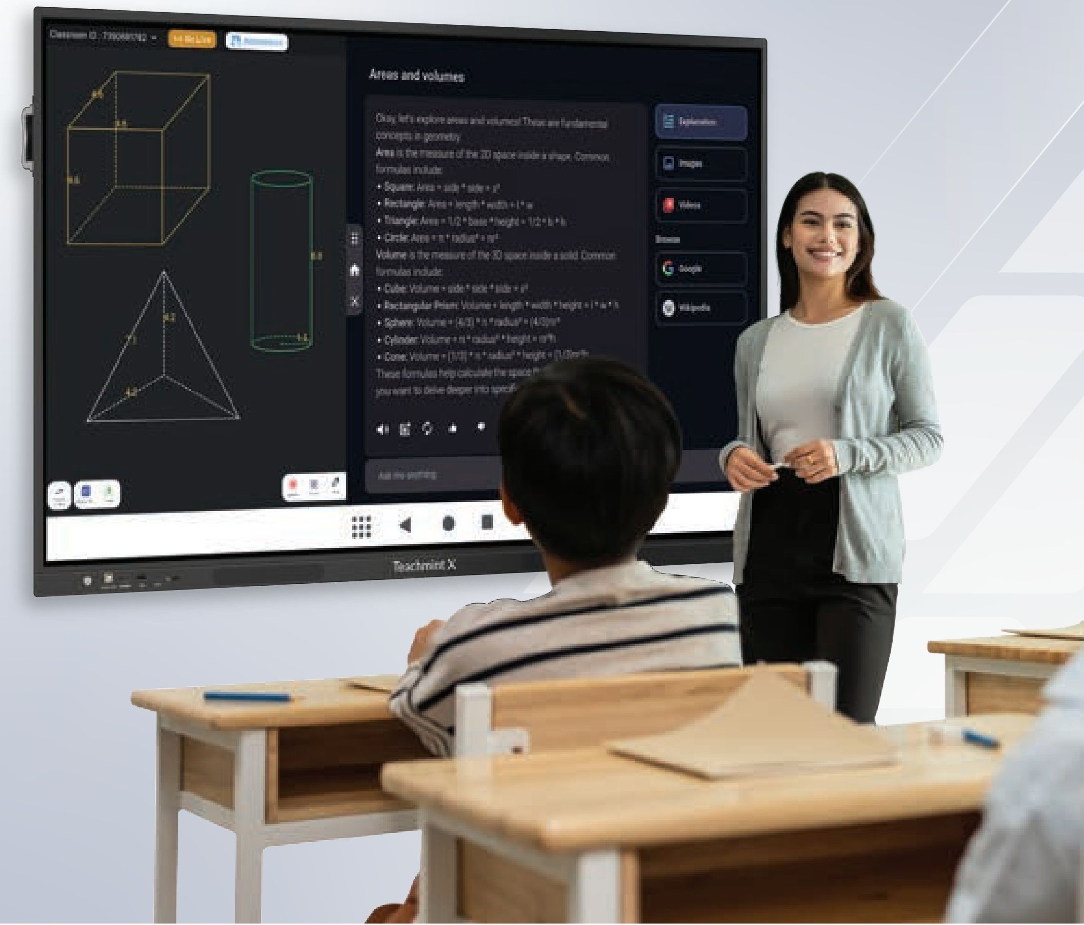 Teachmint X Star interactive classroom panel